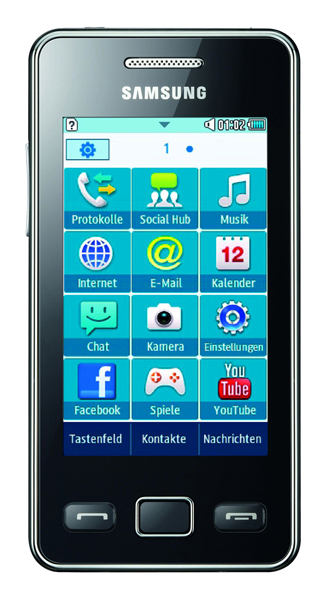 Samsung-S5260-Star-II-schwarz-Smartphone-CallYa-Paket