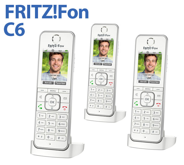3x AVM FRITZ!Fon C6 IP DECT-Komforttelefon Smart Home FritzBox  Anrufbeantworter 4023125028489 | eBay