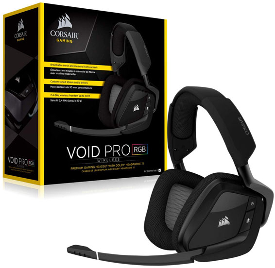 Corsair Headset Void Pro RGB Wireless 7 1 18290014024 11 566