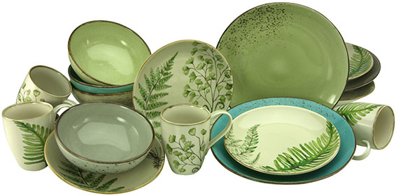 Service Vaisselle Rose CreaTable, 22496 Série Terra Collection Service De Table 16 Pièces Lot Assiette De Table 12 Personnes Service Vaisselle Rose CreaTable, 22496 Série Terra Collection Service De Table 16 Pièces Lot Assiette De Table 12 Personnes