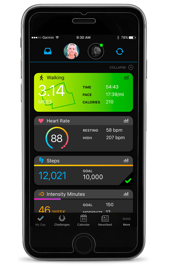 garmin vivomove timer