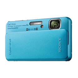 Sony DSC TX10 digitale Kompaktkamera blau 16,2 MP  