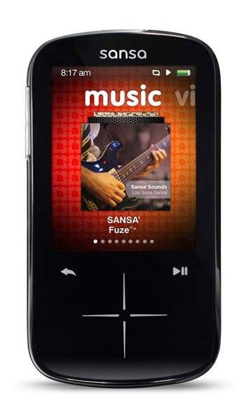 Sandisk Sansa Fuze+  Player schwarz 16GB 0619659063207  