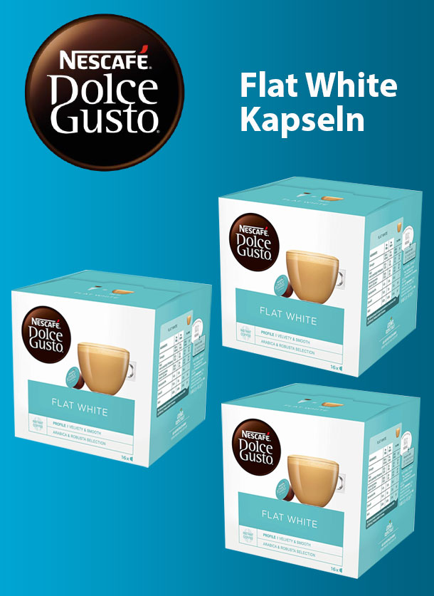 Nescafe 3x Dolce Gusto Flat White deltatecc.de Ihr für