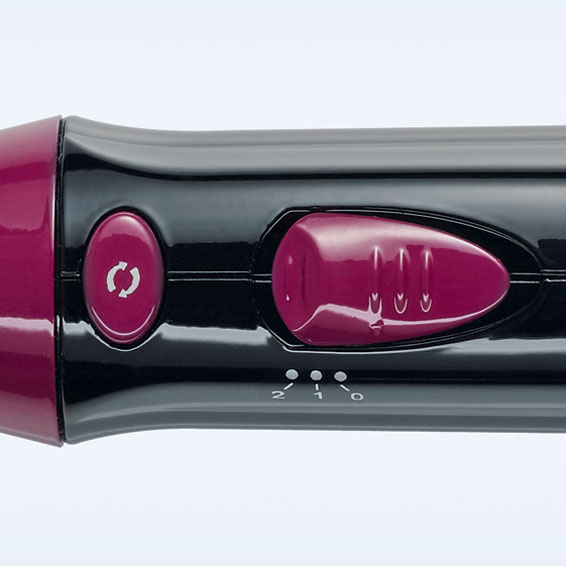 lockenstab mit ausrollautomatik