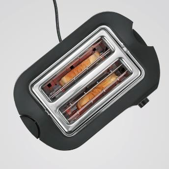 Severin AT 9552 Toaster schwarz-lackierter Edelstahl | deltatecc.de