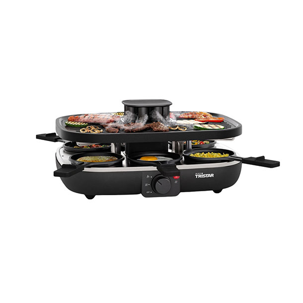 Tristar RA-2760 Raclette Clean Air Grill Multifunktionsgrill Elektrogrill 1100 W
